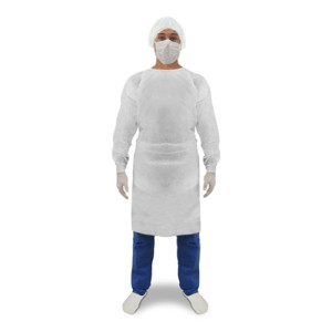 Jaleco manga longa em TNT ( pacote 10 pçs )