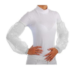 Manga plastica com elástico.